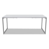 Alera Open Office Desk Series Adjustable O-leg Desk Base, 30" Deep, Silver