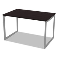 Alera Open Office Desk Series Adjustable O-leg Desk Base, 30" Deep, Silver