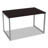 Alera Open Office Desk Series Adjustable O-leg Desk Base, 30" Deep, Silver