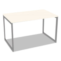 Alera Open Office Desk Series Adjustable O-leg Desk Base, 30" Deep, Silver