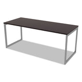 Alera Open Office Desk Series Adjustable O-leg Desk Base, 30" Deep, Silver