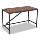 Industrial Series Table Desk, 47.25w X 23.63d X 29.5h, Modern Walnut