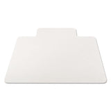 All Day Use Non-studded Chair Mat For Hard Floors, 45 X 53, Wide Lipped, Clear