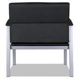 Alera Metalounge Series Bariatric Guest Chair, 30.51'' X 26.96'' X 33.46'', Black Seat-black Back, Silver Base