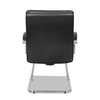 Alera Neratoli Slim Profile Guest Chair, 23.81'' X 27.16'' X 36.61'', Black Seat-black Back, Chrome Base