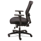 Alera Envy Series Mesh Mid-back Multifunction Chair, Supports Up To 250 Lbs., Black Seat-black Back, Black Base