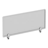 Polycarbonate Privacy Panel, 47w X 0.50d X 18h, Silver-clear