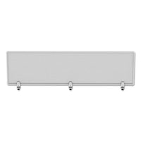 Polycarbonate Privacy Panel, 65w X 0.50d X 18h, Silver-clear