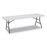 Rectangular Plastic Folding Table, 96w X 30d X 29 1-4h, Gray