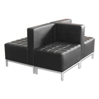 Alera Qub Series Corner Sectional, 26.38w X 26.38d X 30.5h, Black