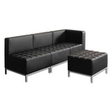 Alera Qub Series Corner Sectional, 26.38w X 26.38d X 30.5h, Black