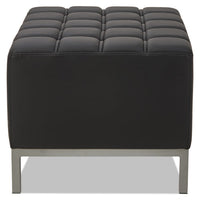 Alera Qub Series Ottoman, 26.38w X 21.5d X 17.5h, Black