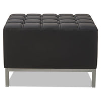 Alera Qub Series Ottoman, 26.38w X 21.5d X 17.5h, Black