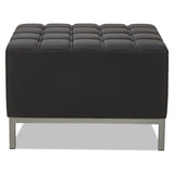 Alera Qub Series Ottoman, 26.38w X 21.5d X 17.5h, Black