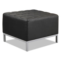 Alera Qub Series Ottoman, 26.38w X 21.5d X 17.5h, Black