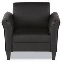 Alera Reception Lounge Sofa Series Club Chair, 35.43'' X 30.70'' X 32.28'', Black Seat-black Back, Black Base