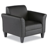Alera Reception Lounge Sofa Series Club Chair, 35.43'' X 30.70'' X 32.28'', Black Seat-black Back, Black Base