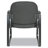 Alera Genaro Series Half-back Sled Base Guest Chair, 24.63" X 26.63" X 34", Black Seat-black Back, Black Base