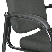 Alera Genaro Series Half-back Sled Base Guest Chair, 24.63" X 26.63" X 34", Black Seat-black Back, Black Base