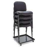 Alera Continental Series Stacking Chairs, Black Seat-black Back, Black Base, 4-carton