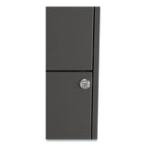 Soho Vertical File Cabinet, 2 Drawers: File-file, Letter, Charcoal, 14" X 18" X 24.1"