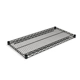 Industrial Wire Shelving Extra Wire Shelves, 36w X 18d, Black, 2 Shelves-carton