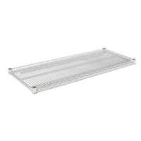 Industrial Wire Shelving Extra Wire Shelves, 48w X 18d, Silver, 2 Shelves-carton