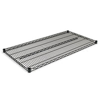Industrial Wire Shelving Extra Wire Shelves, 48w X 24d, Black, 2 Shelves-carton