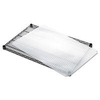 Shelf Liners For Wire Shelving, Clear Plastic, 36w X 24d, 4-pack