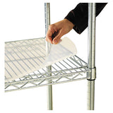 Shelf Liners For Wire Shelving, Clear Plastic, 36w X 24d, 4-pack