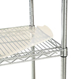 Shelf Liners For Wire Shelving, Clear Plastic, 48w X 18d, 4-pack