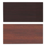 Reversible Laminate Table Top, Rectangular, 47 5-8 X 23 5-8, Med Cherry-mahogany