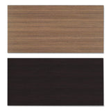 Reversible Laminate Table Top, Rectangular, 47 5-8w X 23 5-8d, Espresso-walnut