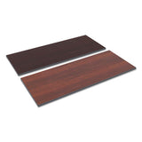 Reversible Laminate Table Top, Rectangular, 59 1-2w X 23 5-8,med Cherry-mahogany