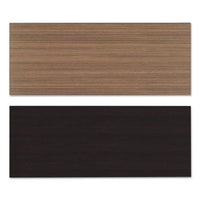 Reversible Laminate Table Top, Rectangular, 59 3-8w X 23 5-8d, Espresso-walnut