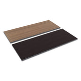 Reversible Laminate Table Top, Rectangular, 59 3-8w X 23 5-8d, Espresso-walnut