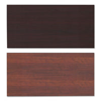 Reversible Laminate Table Top, Rectangular, 59 3-8w X 29 1-2,med Cherry-mahogany