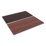 Reversible Laminate Table Top, Rectangular, 59 3-8w X 29 1-2,med Cherry-mahogany