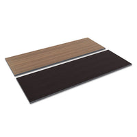 Reversible Laminate Table Top, Rectangular, 71 1-2w X 23 5-8d, Espresso-walnut