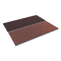 Reversible Laminate Table Top, Rectangular, 71 1-2 X 29 1-2, Med Cherry-mahogany