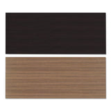 Reversible Laminate Table Top, Rectangular, 71 1-2w X 29 1-2d, Espresso-walnut