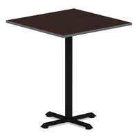 Reversible Laminate Table Top, Square, 35 3-8w X 35 3-8d, Medium Cherry-mahogany