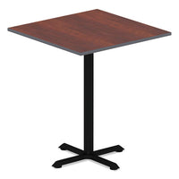 Reversible Laminate Table Top, Square, 35 3-8w X 35 3-8d, Medium Cherry-mahogany