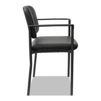 Alera Sorrento Series Ultra-cushioned Stacking Guest Chair, Black Seat-black Back, Black Base, 2-carton