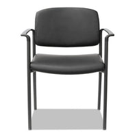 Alera Sorrento Series Ultra-cushioned Stacking Guest Chair, Black Seat-black Back, Black Base, 2-carton