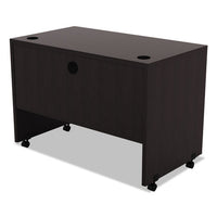 Alera Valencia Series Mobile Workstation Desk, 41.38w X 23.63d X 30h, Espresso