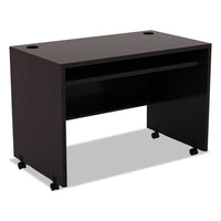 Alera Valencia Series Mobile Workstation Desk, 41.38w X 23.63d X 30h, Espresso