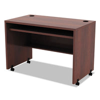 Alera Valencia Mobile Workstation Desk, 41.38w X 23.63d X 30h, Medium Cherry