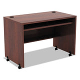 Alera Valencia Mobile Workstation Desk, 41.38w X 23.63d X 30h, Medium Cherry