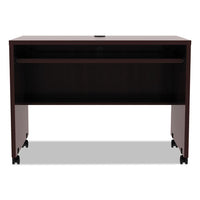 Alera Valencia Mobile Workstation Desk, 41.38w X 23.63d X 30h, Mahogany